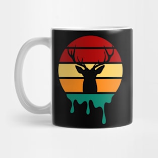 Vintage Sunset Buck Head Aesthetic Mug